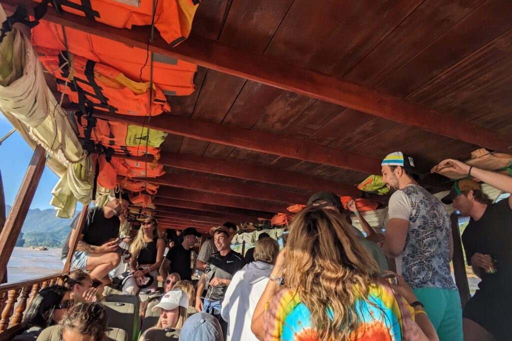 slow-boat-from-thailand-to-laos-crowded