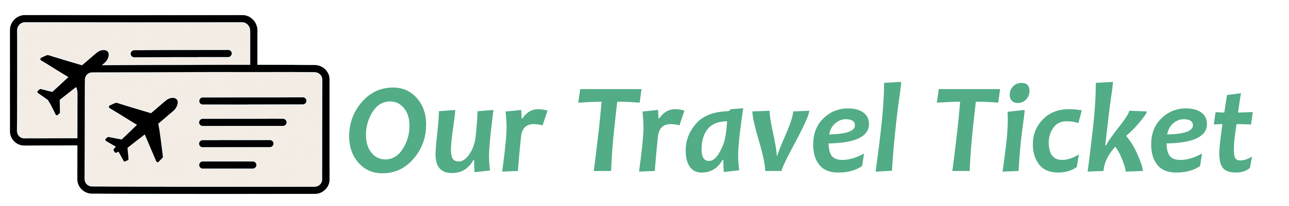Our Travel Ticket Logo