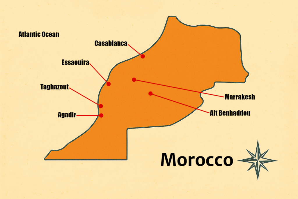 where-to-visit-in-morocco-itinerary-map